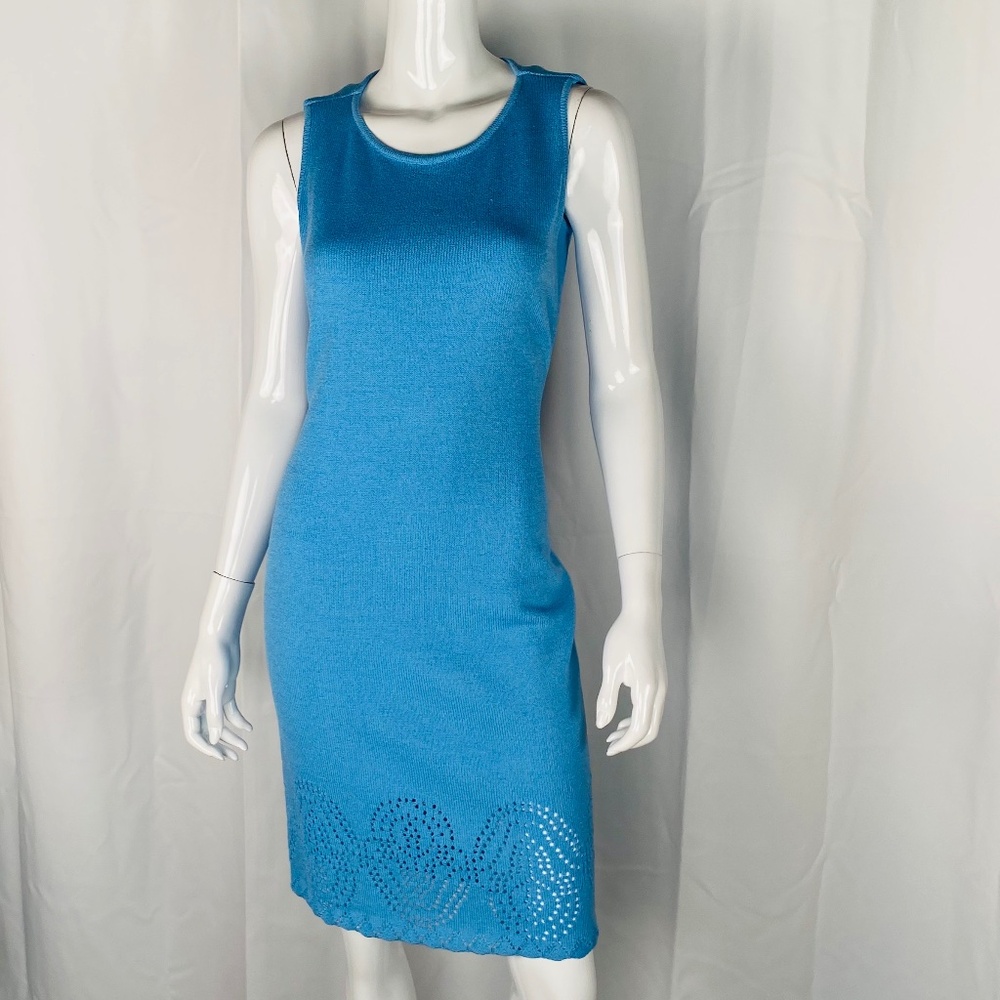St. John Womens Blue Rayon Knit, 6.